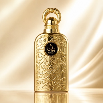 Parfum Arăbesc Original Lattafa Bayaan EDP 100 ml Unisex, Inspirat Ombre Nomade, Aromă Orientală cu Oud, Vanilie, Praline, Trandafir, Cardamom, Litchi și Piper Roz - Img 2