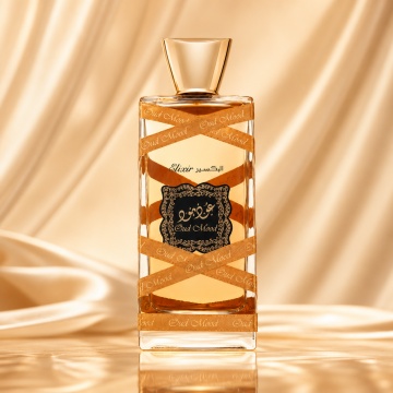 Parfum Arăbesc Oud Mood Elixir Lattafa 100 ml, Apă de Parfum Unisex Damă și Bărbat, Aromă de Pielărie cu Bergamotă, Condimente, Șofran, Cardamom, Mușcată, Paciuli, Oud, Mosc și Pielărie - Img 2