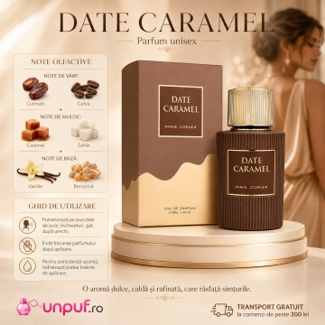 Parfum Arăbesc Paris Corner Date Caramel 100 ml, Apă de Parfum Unisex, Damă și Bărbat, Aromă Gurmand Dulce, Inspirat Angel’s Share - Img 9