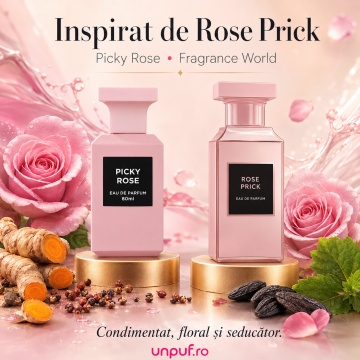 Parfum Arăbesc Picky Rose Fragrance World 80 ml, Apă de Parfum Unisex, Damă și Bărbat, Aromă Floral Trandafir Modern cu Piper Roz, Trandafir, Zmeură, Bujor, Geranium, Iasomie, Patchouli, Mosc și Vanilie - Img 7