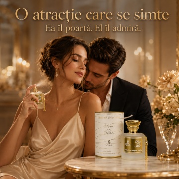 Parfum Arăbesc Pour Me Wild Emir 100 ml, Apă de Parfum Bărbat, Aromă Fructat Floral Sălbatică, Inspirat Angels' Share On The Rocks By Kilian - Img 5