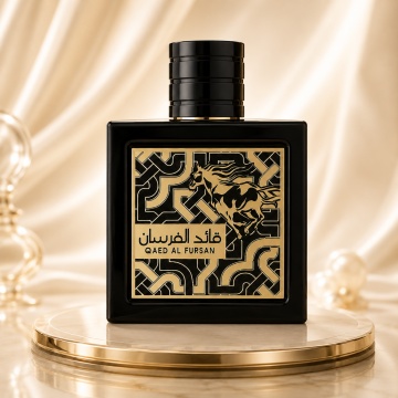 Parfum Arăbesc Qaed Al Fursan Lattafa 90 ml, Apă de Parfum Bărbat, Aromă Oriental Lemnoasă cu Ananas, Șofran, Iasomie, Balsam de Brad, Oud, Ambră și Note Lemnoase - Img 2