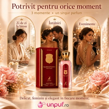 Parfum Arăbesc Queenstown Intense Pour Femme Maison Alhambra EDP 100 ml Damă, Inspirat Q Dolce & Gabbana, Aromă Aromatic Fructată cu Lămâie Siciliană, Iasomie, Portocală, Cireașă Neagră, Heliotrop, Ambră și Note Lemnoase - Img 6
