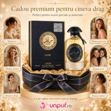 Parfum Arăbesc Ra’Ed Luxe Gold Lattafa EDP 100 ml Bărbat, Inspirat K Dolce & Gabbana, Aromă Lemnos Aromatică cu Bergamotă, Lavandă, Cardamom, Geranium, Cedru, Paciuli, Vanilie și Vetiver - Img 7