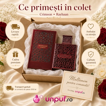 Parfum Arăbesc Rayhaan Crimson pentru Bărbați 100 ml, Cald Condimentat Vanilat Ambrat - Img 4