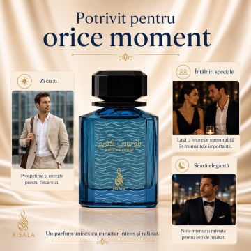 Parfum Arăbesc Risala Series Blue Bomb Extreme 100 ml, Unisex, Damă, Bărbat, edp - Img 3