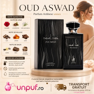 Parfum Arăbesc Risala Series Oud Aswad 100 ml, Unisex, Damă, Bărbat, edp - Img 9