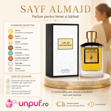 Parfum Arăbesc Risala Series Sayf Almajd 105 ml, Unisex, Damă, Bărbat, edp - Img 9