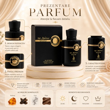 Parfum Arăbesc Risala Series Sensual Oud 100 ml, Unisex, Damă, Bărbat, edp - Img 3
