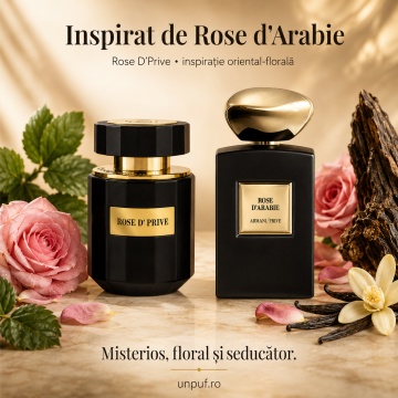Parfum Arăbesc Rose D’ Prive Fragrance World 100 ml, Apă de Parfum Damă, Aromă Floral Trandafir Ambrată cu Litchi, Bergamotă, Trandafir, Bujor, Condimente Moi, Iasomie, Patchouli, Ambră, Mosc și Vanilie - Img 8