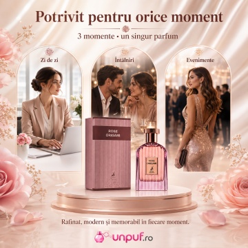 Parfum Arăbesc Rose Origami Maison Alhambra EDP 100 ml Damă, Inspirat Cafe Rose Tom Ford, Aromă Oriental Florală cu Trandafir Turcesc, Cafea, Trandafir Bulgăresc, Paciuli, Cardamom, Coriandru, Ylang Ylang, Lemn de Santal și Olibanum - Img 6