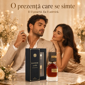 Parfum Arăbesc Saheb Ard Al Zaafaran 70 ml, Apă de Parfum Bărbați, Inspirat Sauvage, Aromă Oriental Lemnoasă cu Frunze de Mesteacăn, Zmeură, Ambră, Lemn de Guaiac, Rășină Benzoică, Cedru, Mosc, Paciuli, Tonka și Vanilie - Img 5