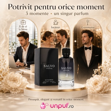Parfum Arăbesc Salvo Intense Maison Alhambra EDP 100 ml Bărbat, Inspirat Sauvage, Aromă Oriental Fougère cu Bergamotă, Lavandă, Anason, Nucșoară, Piper, Ambroxan și Vanilie - Img 6