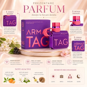 Parfum Arăbesc Tag Her Donna Colorata Armaf 100 ml, Apă de Parfum Damă, Aromă Floral Fructată, Inspirat Libre Intense - Img 2