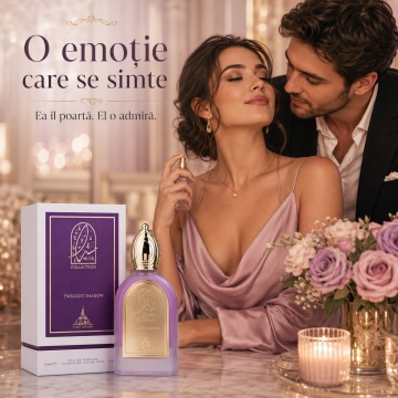 Parfum Arăbesc Twilight Shadow Musk Collection Paris Corner 100 ml, Apă de Parfum Unisex, Damă, Bărbat, Aromă Mosc Florală, Delicată și Elegantă, Inspirat A La Rose - Img 5