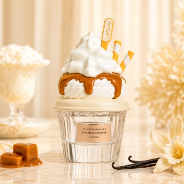 Parfum Arăbesc Whipped Pleasure Lattafa 75 ml, Apă de Parfum Unisex, Aromă Oriental Vanilată Gurmandă cu Popcorn, Sare, Caramel, Lapte, Iasomie, Tonka, Mosc, Ambroxan și Rășină Benzoică - Img 2