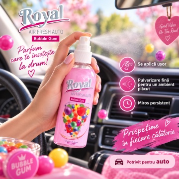 Parfum Auto Concentrat Bubble Gum, Parfum Ambiental pentru Interior Auto si Casa, Aromă Dulce de Gumă de Mestecat, 100 ml - Img 2