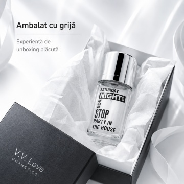 Parfum Bărbat V.V. Love Saturday Night Non Stop Eau de Parfum 30 ml, Inspirat din 212 VIP Men Carolina Herrera, Aromă Fresh, Aromatică și Lemnoasă - Img 8