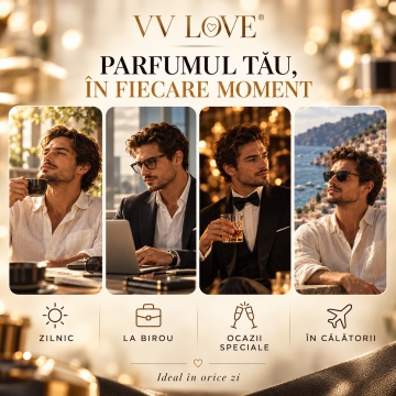 Parfum Barbati V.V.Love Ahmed, Eau de Toilette EDT, 30 ml, Aroma Masculina, Orientala, Eleganta, Spray, Format Compact, pentru Zi si Seara - Img 5