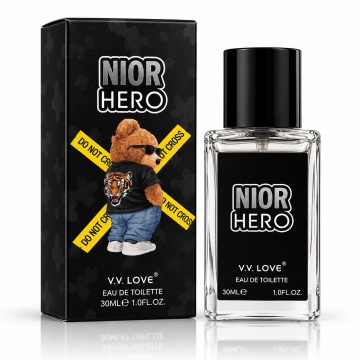Parfum Barbati V.V.Love Noir Hero, Eau de Toilette EDT, 30 ml, Aroma Masculina, Stil Urban, Spray, Format Compact, pentru Zi si Seara