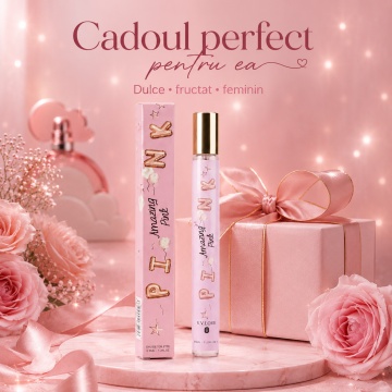 Parfum Damă Pink 35 ml V.V. Love, Inspirat de Cloud Pink Ariana Grande, Aromă Dulce Fructată cu Pitahaya, Fructe de Pădure, Ananas, Apă de Cocos, Orhidee Vanilată, Pralină și Mosc - Img 3