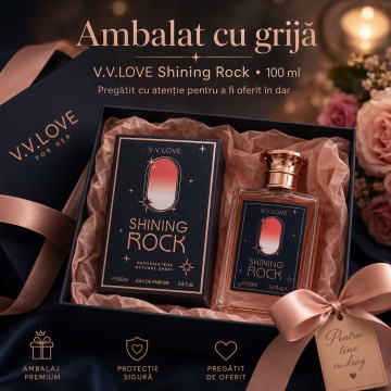 Parfum Damă V.V. Love Shining Rock, Apă de Parfum 100 ml – Elegant, Intens, Inspirat din Yves Saint Laurent Black Opium - Img 3