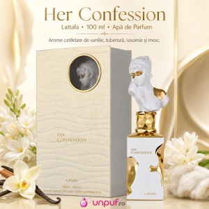 Parfum Her Confession Lattafa 100 ml, Apă de Parfum Damă, Aromă Floral Lemnos Mosc, Note de Scorțișoară, Mystikal, Iasomie, Tuberoză, Tămâie, Tonka, Mosc și Vanilie - Img 6