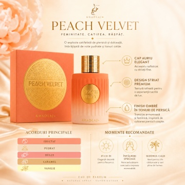 Parfum Khadlaj Peach Velvet 100 ml, Extract De Parfum Dama - Img 3