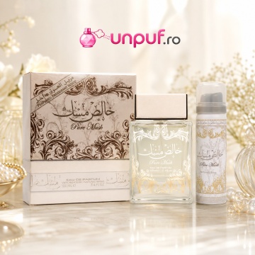 Parfum Lattafa Pure Musk 100 ml + Deo, Damă