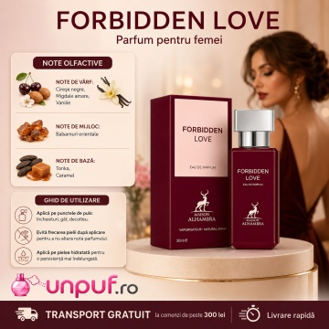 Parfum Maison Alhambra Parfum Forbidden Love 30 Ml, parfum arbesc original - Img 3