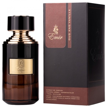 Parfum Oud And Vanille Emir 75 ml, Apa De Parfum, Unisex