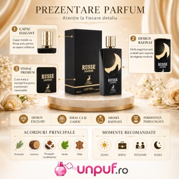 Parfum Russe Leather Maison Alhambra 80 ml, Apa De Parfum - Img 3