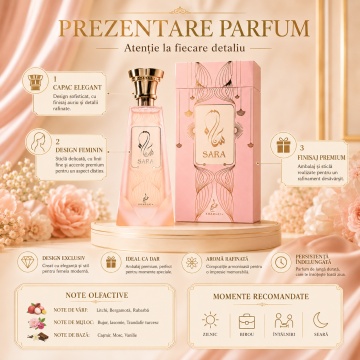 Parfum Sara Extrait de Parfum 100ml, tip arăbesc, Damă - Img 3