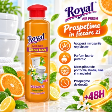 Parfum Superconcentrat WC Royal Air Fresh Citrus Fresh – 250 ml - Img 5