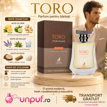 Parfum Toro Glace Pour Homme Maison Alhambra 100 ml, Apa De Parfum, Barbati - Img 9