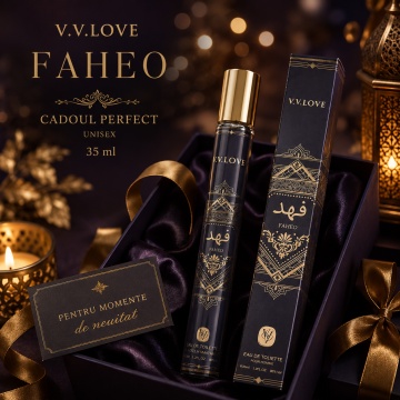 Parfum Unisex Arăbesc Faheo 35 ml V.V. Love, Apă de Toaletă, Inspirat de Bade'e Al Oud Amethyst Lattafa, Aromă Floral Orientală cu Piper Roz, Bergamotă, Trandafir Turcesc, Trandafir Bulgăresc, Iasomie, Oud, Ambră și Vanilie - Img 5