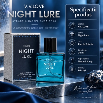 Parfum V.V. LOVE Night Lure, parfum barbatesc, 30 ml - Img 6