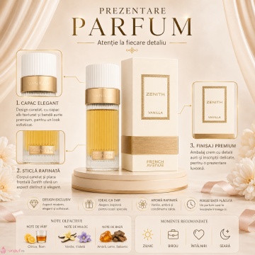 Parfum Zenith Vanilla Eau de Parfum 100ml, tip arăbesc, Unisex, Damă, Bărbat - Img 3