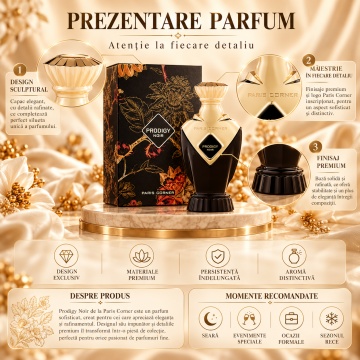 Paris Corner Prodigy Noir – Parfum 100 ml, unisex - Img 3