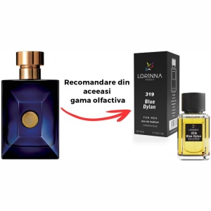 Set Apă de Parfum Lorinna Paris Parfum Blue Dylan, de Bărbat, 50 ml si Gentuță Parfumuri - Img 2