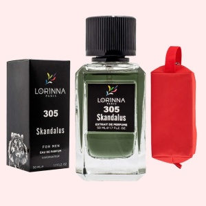 Set Apă de Parfum Lorinna Paris Parfum Skandalus, de Bărbat, 50 ml si Gentuță Parfumuri