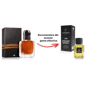 Set Apă de Parfum Lorinna Paris Parfum Stronger Intensly, de Bărbat, 50 ml si Gentuță Parfumuri - Img 2