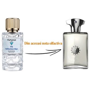 Set Apa de parfum Parfumat 715 Reflection, Barbat, 50 ml si Gentuta cosmetice - Img 2