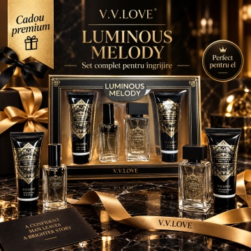 Set Cadou Bărbați V.V. Love Luminous Melody 4 Piese, 2 x Eau de Parfum 20 ml + 30 ml, After Shave 50 ml și Shower Gel 50 ml, 150 ml - Img 5