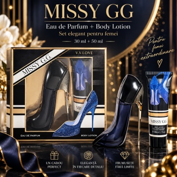 Set Cadou Femei V.V.Love Missy G.G., Eau de Parfum 30 ml + Body Lotion 50 ml