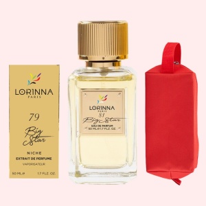 Set Extract de Parfum Lorinna Paris Parfum Big Star Unisex Damă Bărbat 50 ml si Gentuță Parfumuri