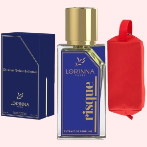Set Extract de Parfum Lorinna Paris Parfum, De Luxe Collection, Risque, 50 ml, Unisex Damă Bărbat si Gentuță Parfumuri