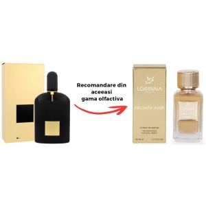 Set Extract de Parfum Lorinna Paris Parfum Orchide Noir, Unisex Damă Bărbat, 50 ml si Gentuță Parfumuri - Img 2