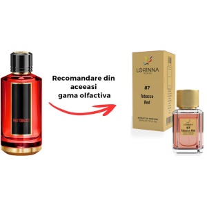 Set Extract de Parfum Lorinna Paris Parfum Tobaco Red, Unisex Damă Bărbat, 50 ml si Gentuță Parfumuri - Img 2