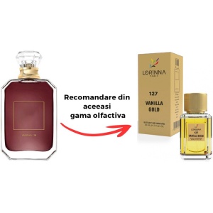 Set Extract de Parfum Lorinna Paris Parfum Vanilla Gold, Unisex Damă Bărbat, 50 ml si Gentuță Parfumuri - Img 2